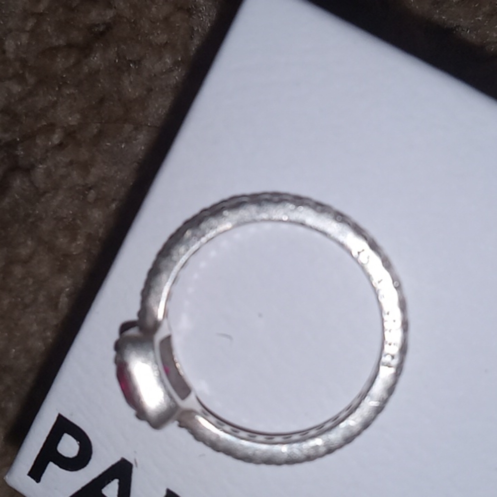 Silver with ruby pandora ring 💍 - Picture 8 of 11